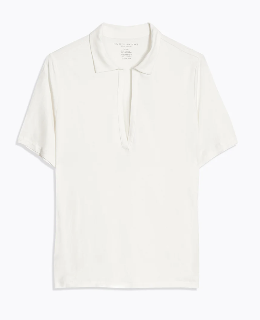 polo blanc tenniscore majestic filatures