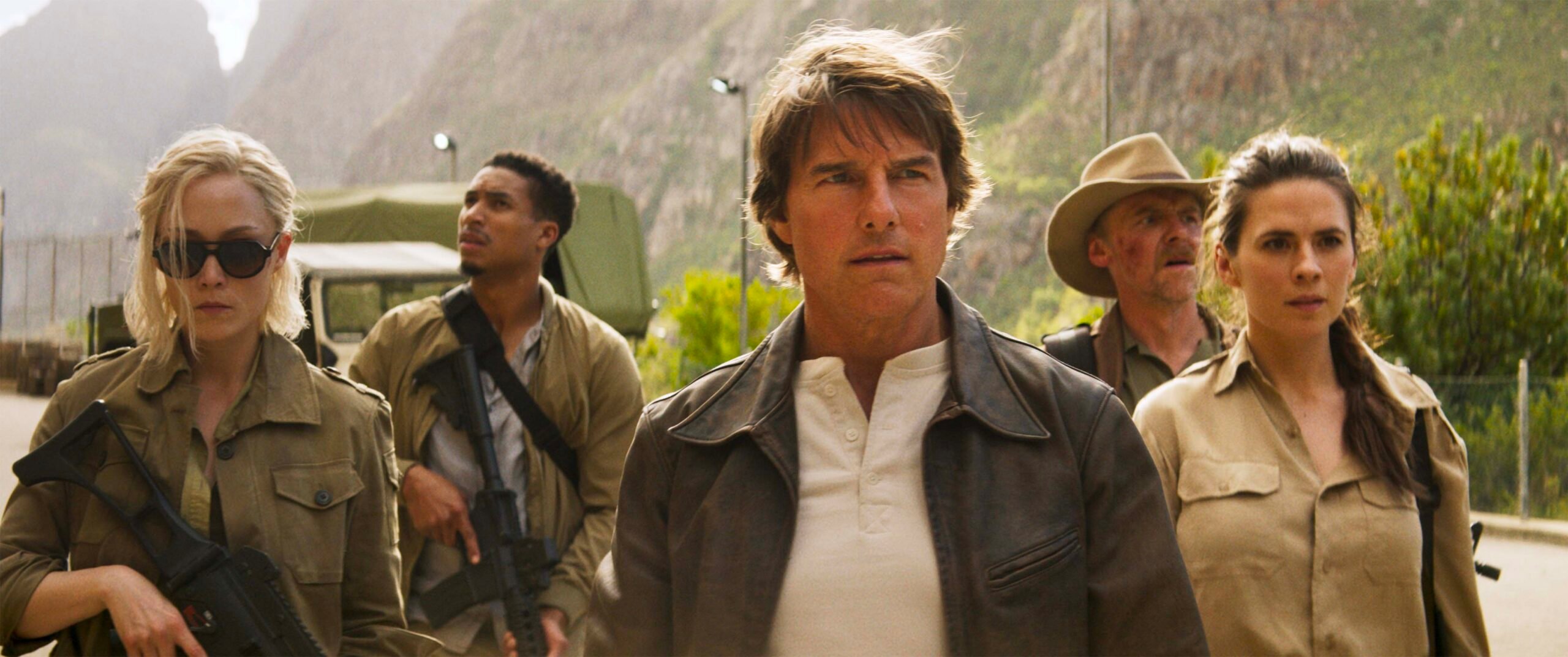 Mission : Impossible – The Final Reckoning : Photo Greg Tarzan Davis, Hayley Atwell, Tom Cruise, Pom Klementieff, Simon Pegg