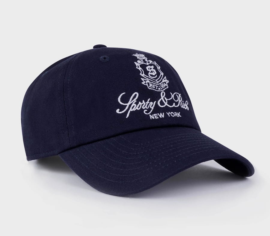 casquette bleu marine sporty & rich