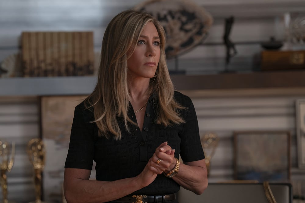 Photo de Jennifer Aniston dans la saison 4 de la série The Morning Show.